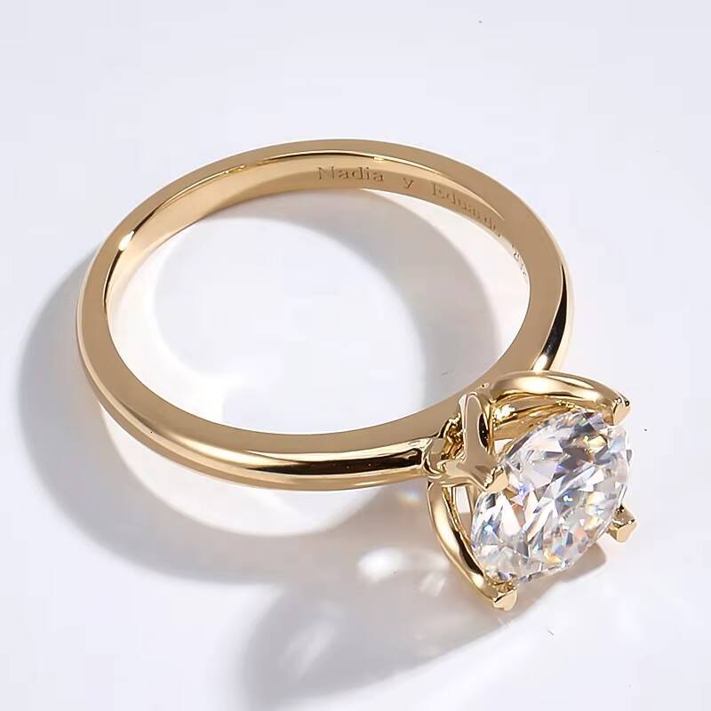 Fine Jewelry Lab Grown Diamond Wedding Engagement Ring 10K 14K 18K Gold HPHT CVD Diamond Jewelry Lab Grown Diamond Ring