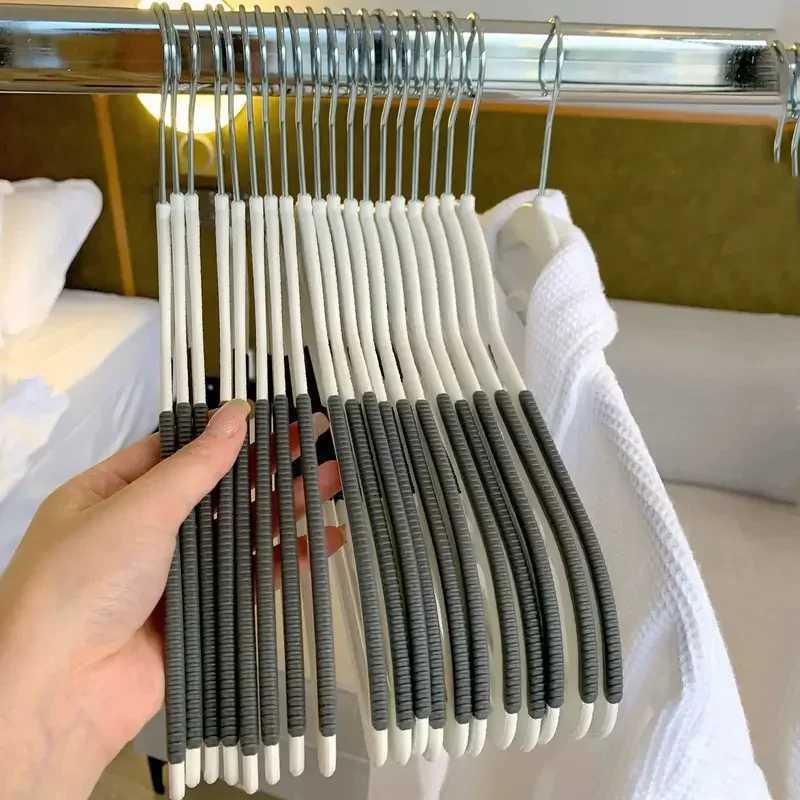 10/5Pcs Clothing Storage Hanger Non-Slip Rotatable Hook Household Traceless Plastic Clothes Organizer Support Drying Rack C251117
