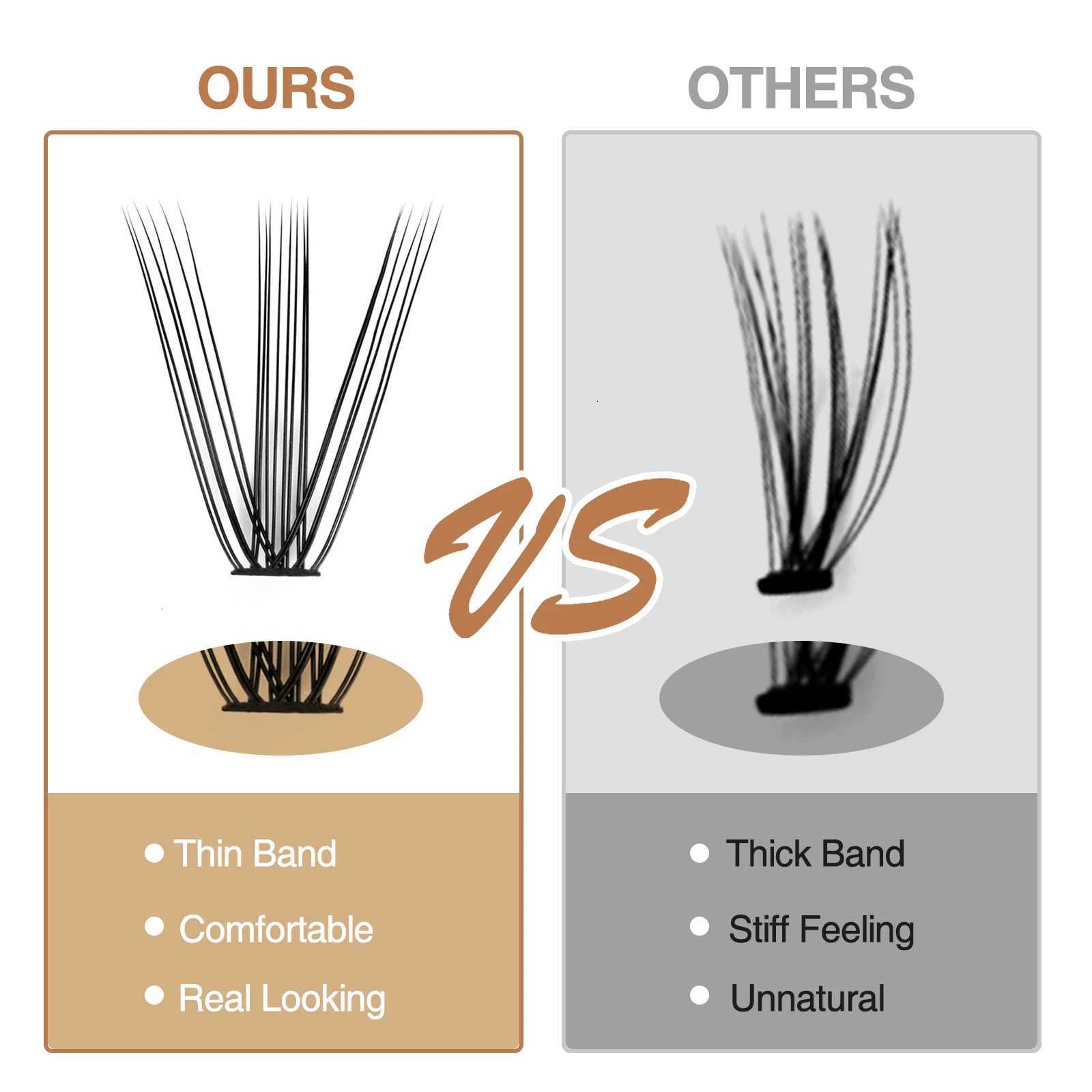 4box/960 Bundles 10/20D Individual Eyelashes 8-12mm mixed and10-16mm mixed Natural Lashes Eyelash Extensions Premade Volume FansT251117