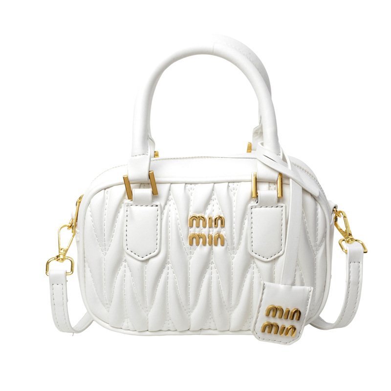 designer bag 2025 new Women's textured bag versatile, niche wrinkled handbag Popular and trendy explosive item this year Single-shoulder and cros