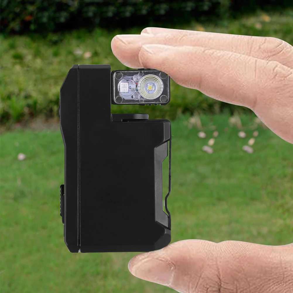 Rechargeable EDC Flashlight 400 Lumens Portable Flat Pocket Flashlight with RGB Light Magnetic Keychain Flashlight for Outdoor M251117