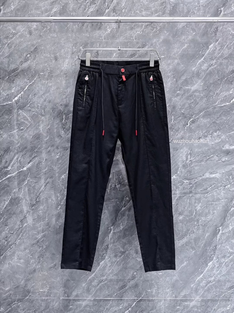 Luxury Mens Casual kiton Solid Color Straight Pants black blue white K1289 Z260313