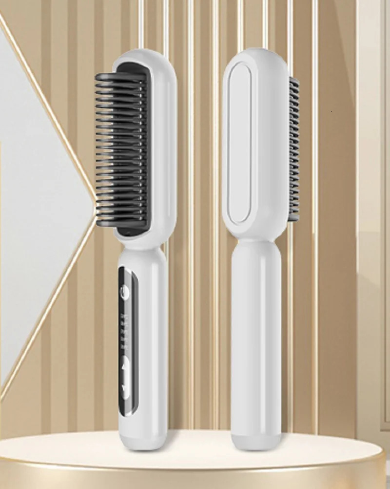 Yiber straightener electric straightening brush built-in Comb Pro salon styling Comb Essential hair straightener 250415