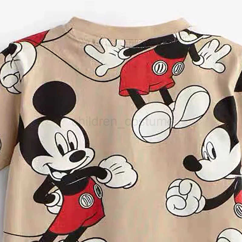 Disney Kids Boy Boutique Outfits Mickey Mouse Summer Clothes for Boys Clothing Sets Toddler Boy Tracksuit Little Boy Set T Shirt+Shorts W20250417
