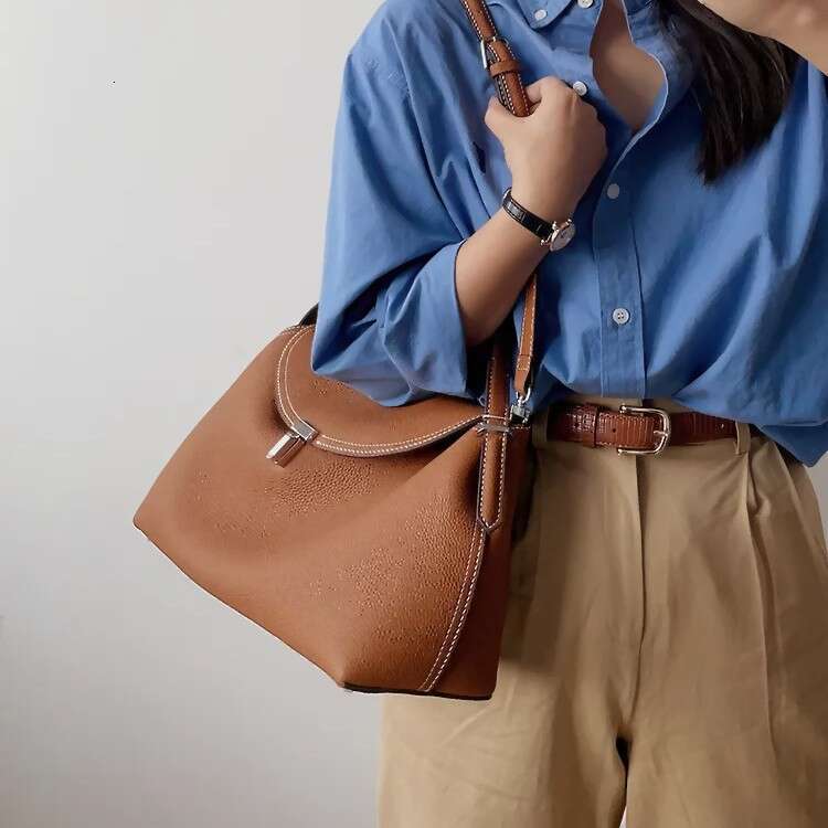 Free Shipping Totes Natural Leather Shoulder Bags For Women Brand Genuine Handbags T Lock Hobo City Designer Luxury Tote Bag