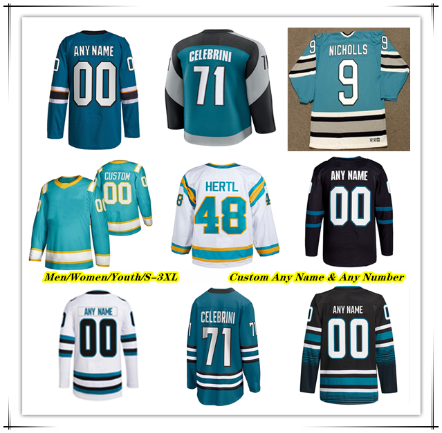 Macklin Celebrini Hockey Jersey sj sharkss Will Smith William Eklund Dmitry Orlov Alexander Wennberg Ty Dellandrea Tyler Toffoli Carey Price Couture Jeff Skinner