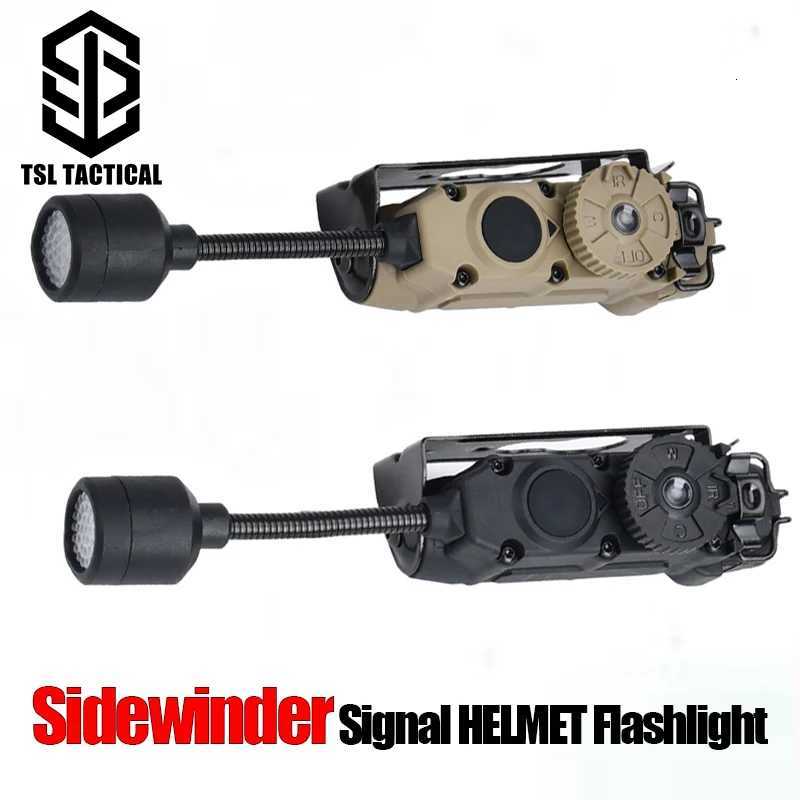 Tactical Helmet Lamp Sidewinder Signal HELMET Flashlight 5-color Signal Light IR/IFF Outdoor Hunting Safety Optical illumination M251117