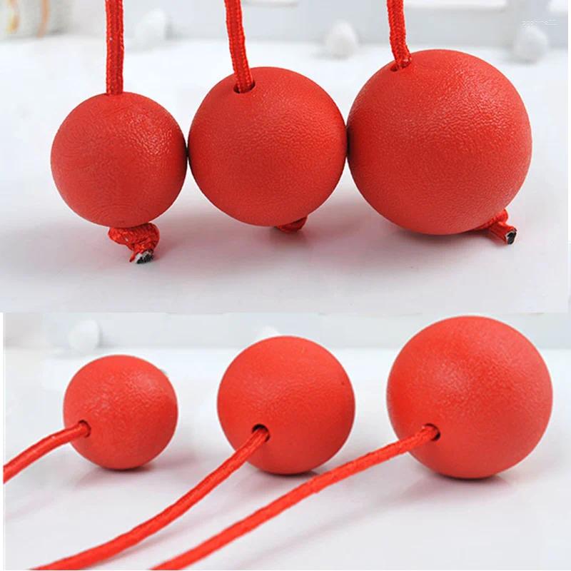 Update Indestructible Dog Ball Pet Training Toy Puppy Tug Balls Toys Chew Solid Rubber With Rope