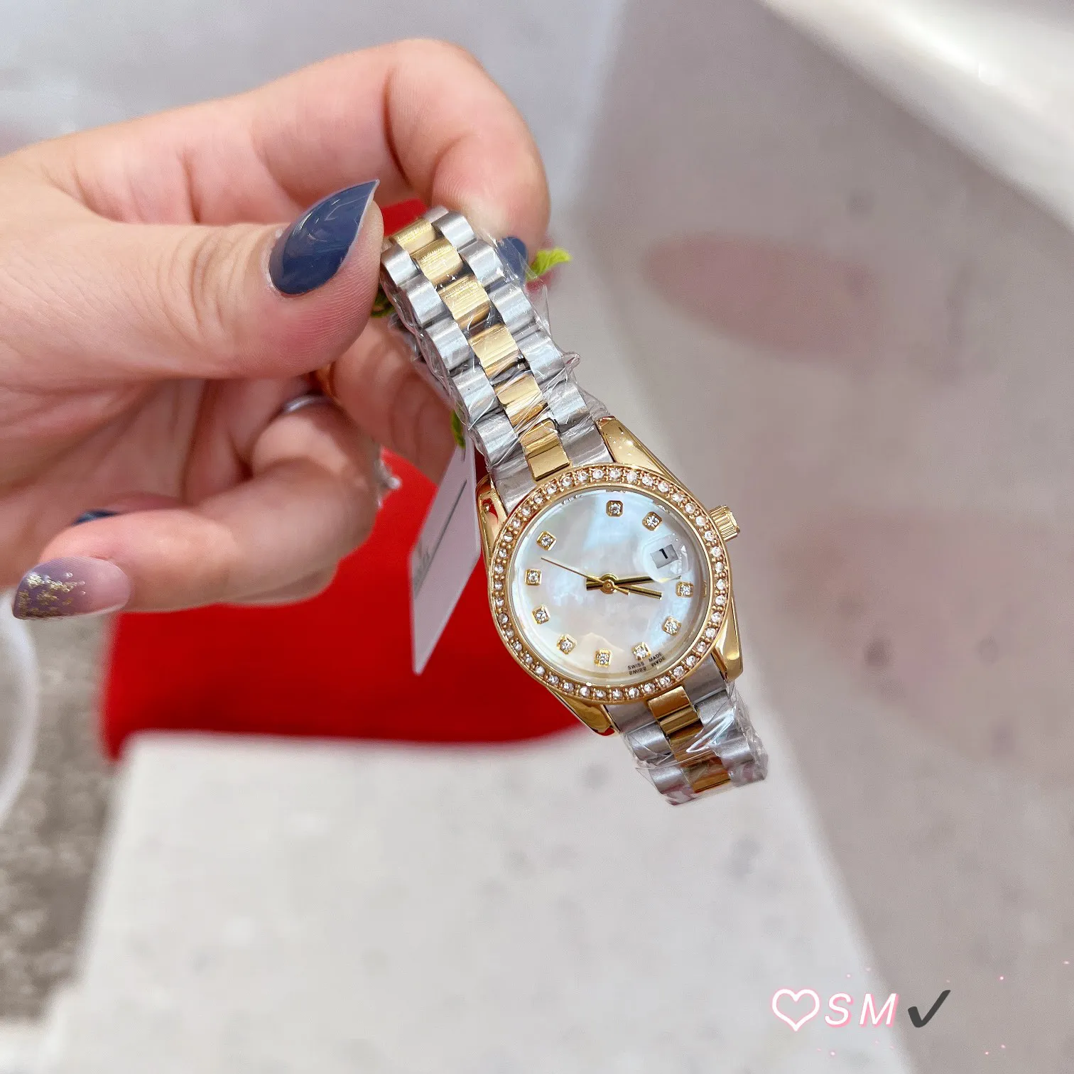 womens watch designer watch 28 mm date women diamond designer gold watch just Christmas Mothers Day Gift watches Sapphire montre de luxe R3