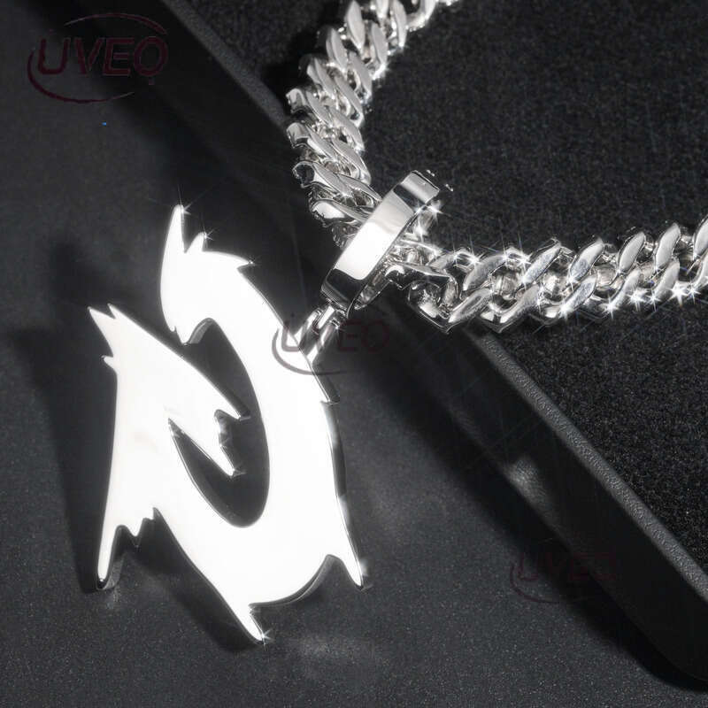 VVS Gold Iced Out Sterling Silver 925 Moissanite Cuban Necklace Hip Hop Pass Diamond Tester Pendant Cuban Link Chains High Quality Women Gift Moissani