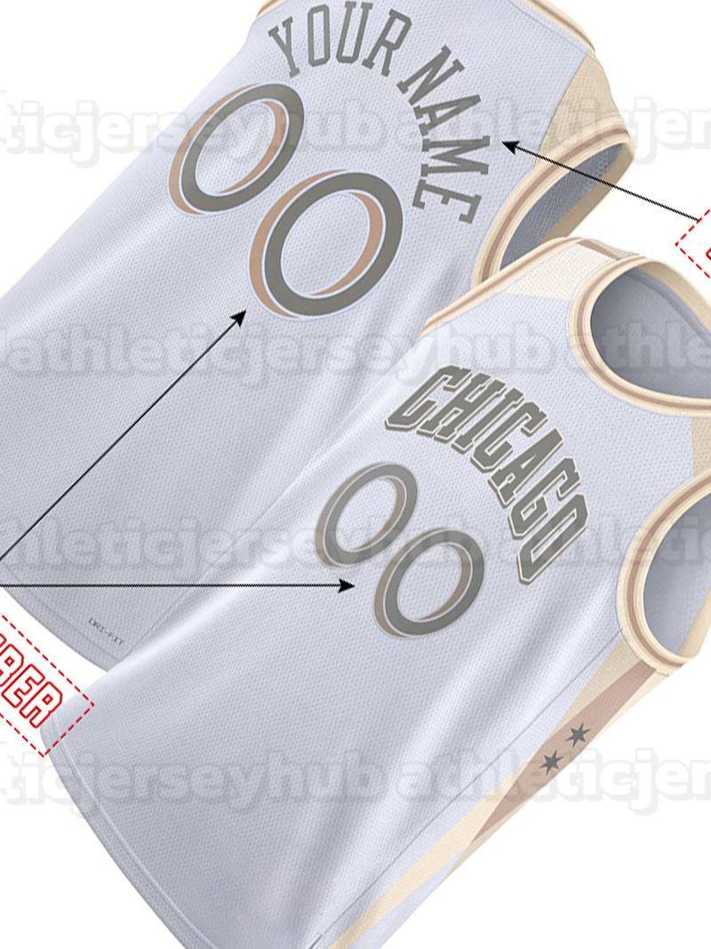 Custom Basketball Jerseys 2025-26 City Basketball Jerseys Coby White Patrick Williams Nikola Vucevic Ayo Dosunmu Josh Giddey Matas Buzelis