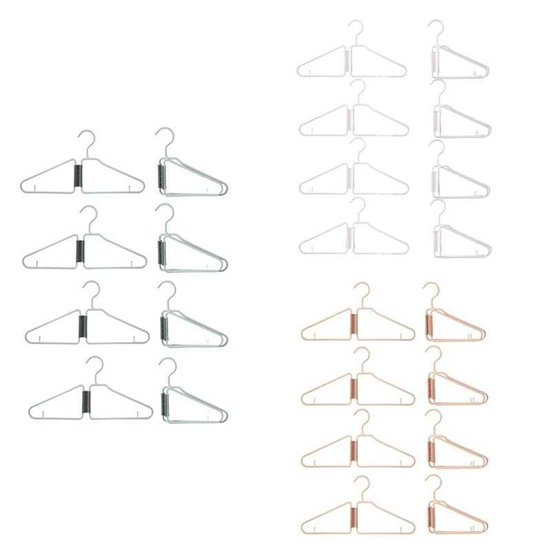 8Pcs Foldable Hangers Plastic Foldable Hangers Portable Folding Clothes Hanger Foldable Travel Hangers C251117