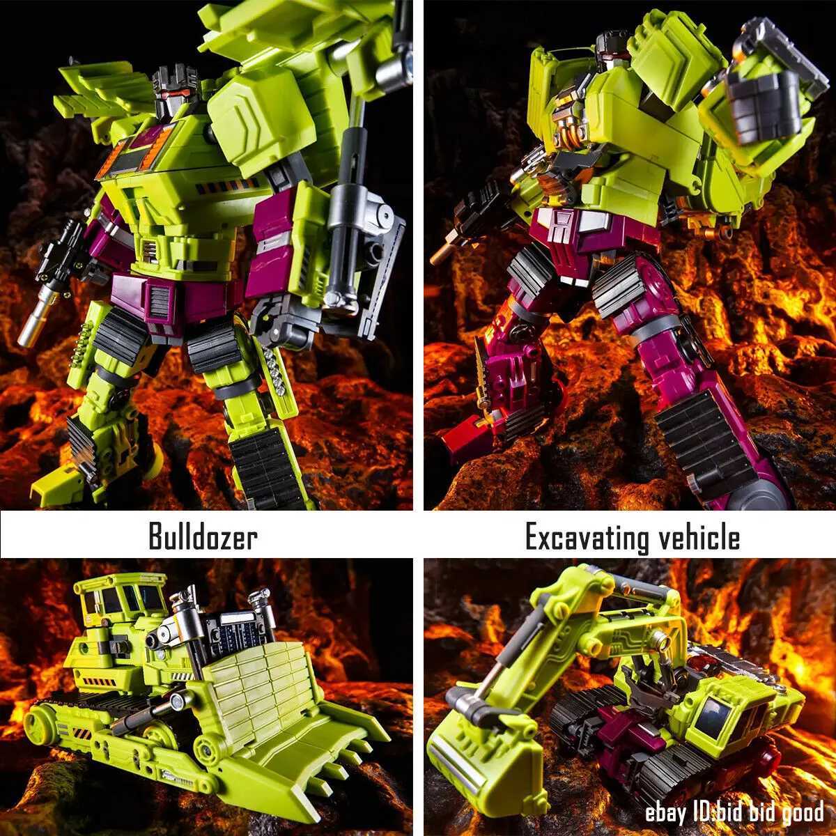 Jinbao GT Devastator Transformation G1 Oversize 6 IN1 Bonecrusher Scrapper Haul Mixmaster Hook KO Action Figure Robot Toys Gifts C251117