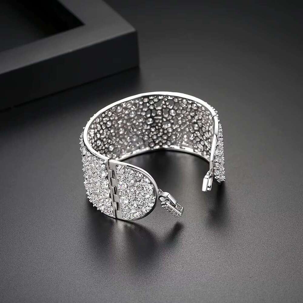 DHCollections Europe America High Grade Jewelry Inlay Multi Layer Shiny Small Zircon Adjustable Bracelet for Women Party Gifts