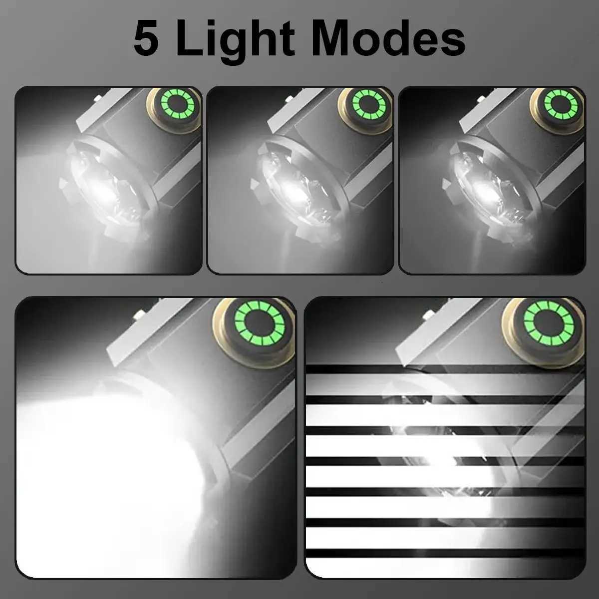 Flashlight With Power Indicator Waterproof High Quality Mini Work Durable Usb Rechargeable Keychain Magnetic With Clip Brightest M251117