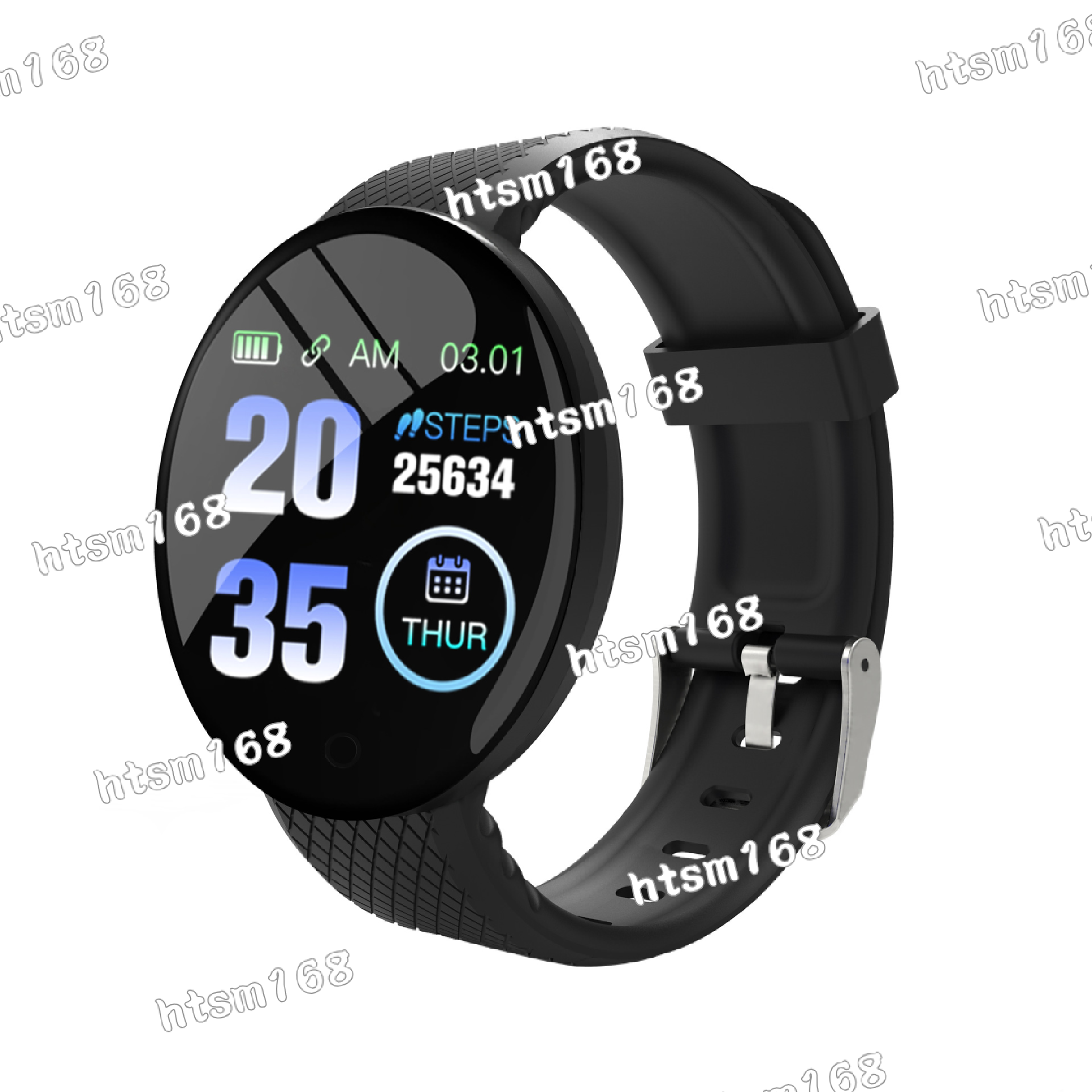 D18 Smart Watch Unisex Waterproof Sports Watch 24-hour Blood Pressure Monitoring Business Dual-purpose Sports Watch