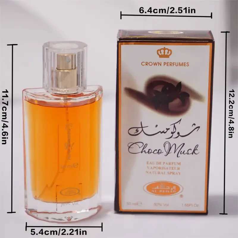 Choco Musk Unisex Eau de Parfum - Long-Lasting Chocolate Musk Fragrance Body Spray Vegan Cologne for Women Men EverydayW251117