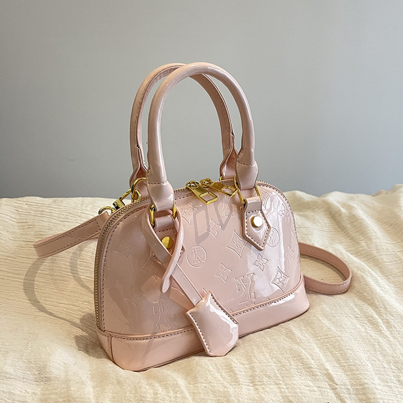 Free Shipping 2025 Hottest Shell Bag Fashion Versatile Glossy High Quality Women Shoulder Crossbody Bag Available in Red Black and More Colors