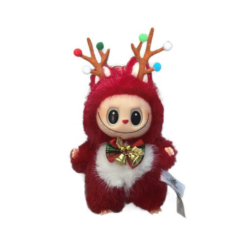 Labubu Plush Doll Motherland Edition Christmas Heart Eyes Vinyl Labubu Pendant Plush Toy J251117