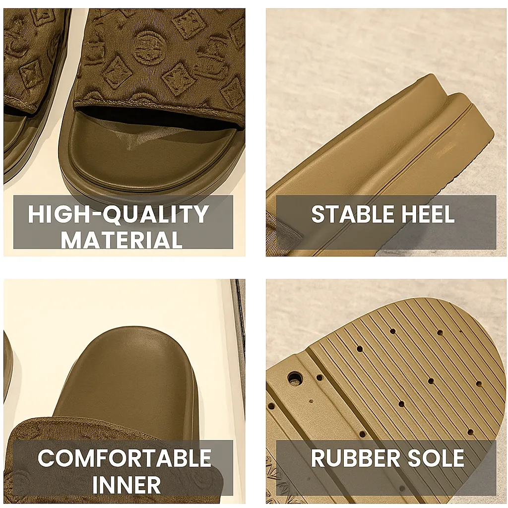 Designer Women's Slippers Luxury shoes Platform Magic Sticker Flat Outdoor women Fashion Beach Sandals Embossed Printing Home Slides Flip Flops S