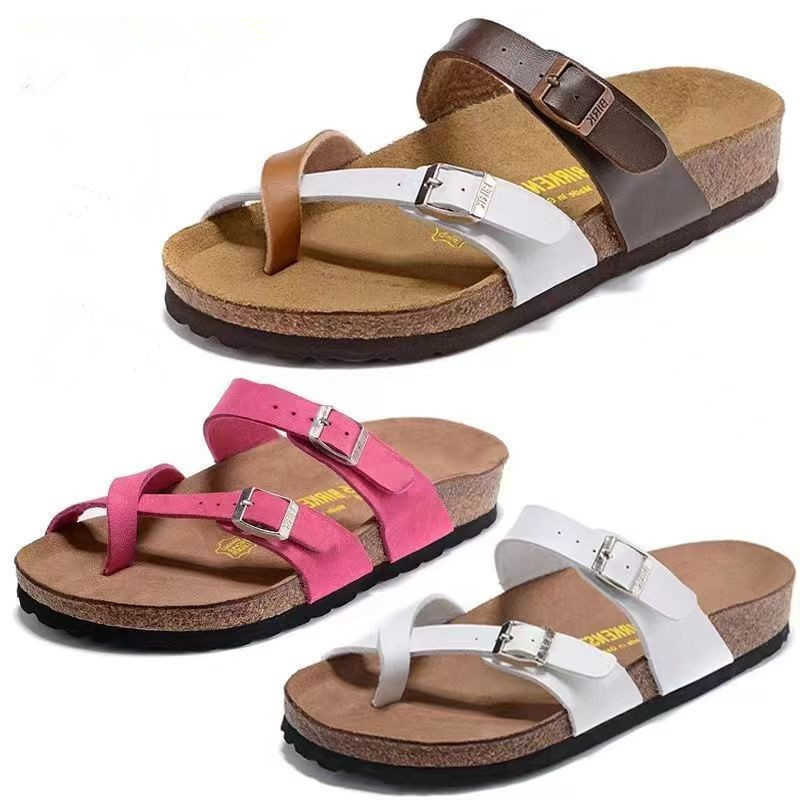 2025 Germany Boken 805 toe cork leather beach slippers Boken exposed toe womens outdoor sandals Y250416FK7T