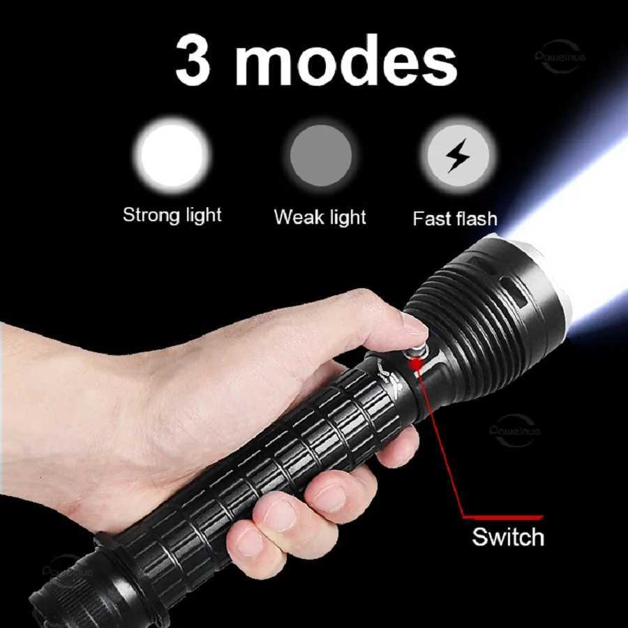Newest XHP360 Professional Diving Flashlight IPX8 Underwater Lamp High Power LED Flashlights Powerful Scuba Diving Torch Lantern M251117
