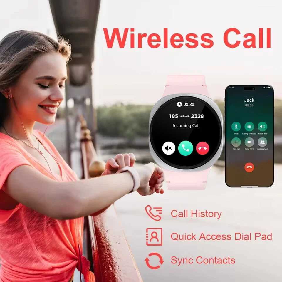 2025 New Watches 8 GPS Track Smartwatch For Man Women Health Sport AMOLED Heart Rate NFC Call Waterproof Smart WatchM251117