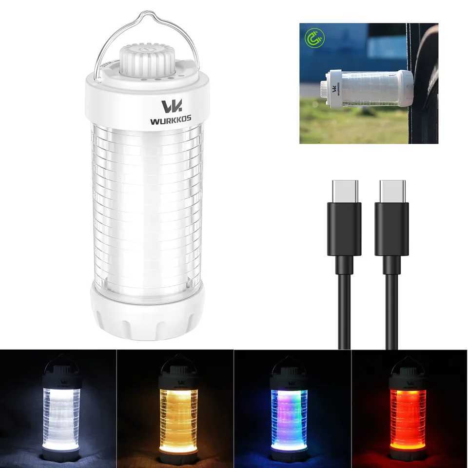 Wurkkos CL01 Camping Lantern 550LM Rechargeable LED Flashlight Waterproof EDC Work Light RGB Torch Power Bank Mini Magnetic Lamp M251117