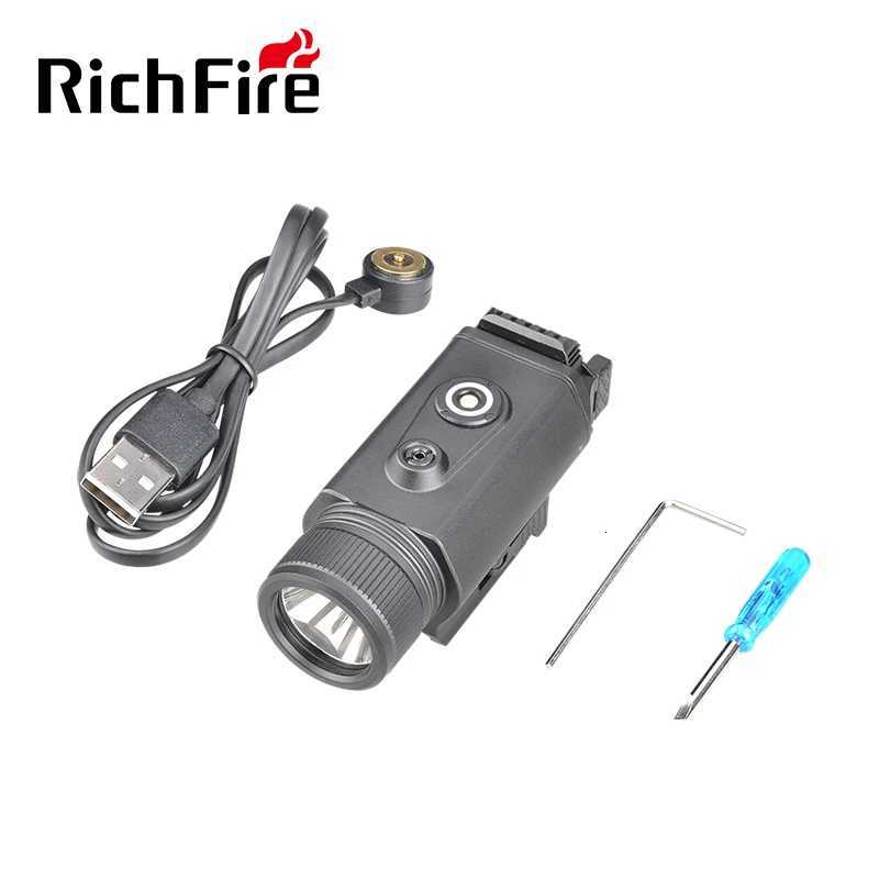 RichFire Magnetic Tactical Flashlight 2400LM White Light Laser 2 in 1 Hunting Accessories 20mm Standard Mount M251117