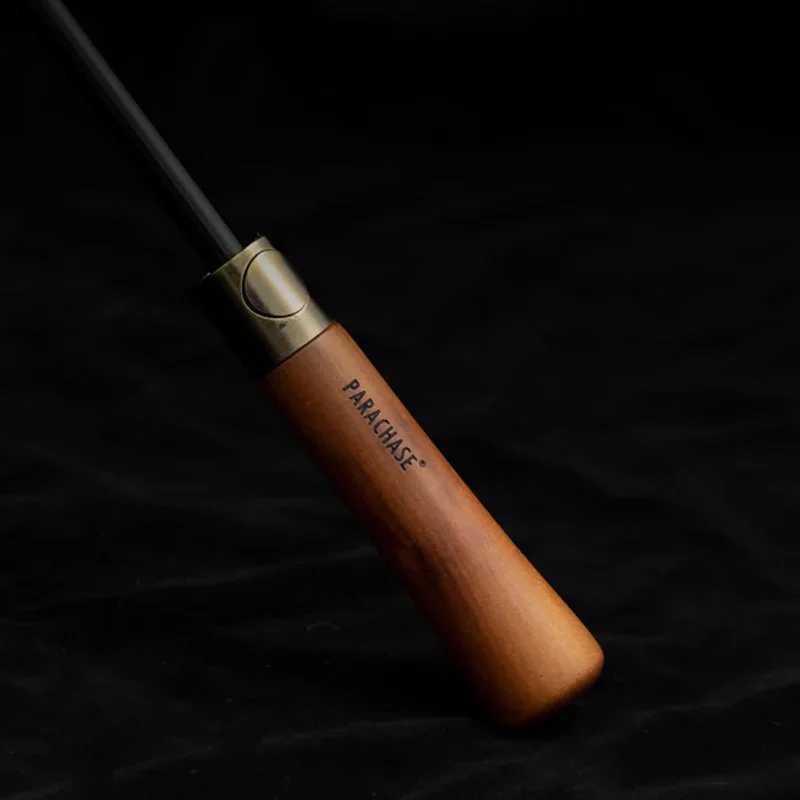 Wooden Handle Long Umbrella Big Strong Windproof Black Umbrellas Double Layer Men Business Rain Umbrella 8K Male Paraguas C251117