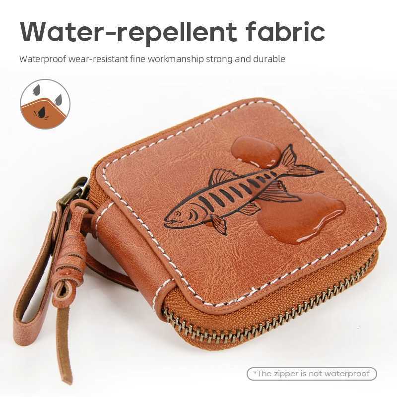 LETOYO 7575cm/1175cm Spoon Lure Bag Portable Waterproof Fishing Lure Bag PU Small Spoon Bait Wallet fishing bagW251115