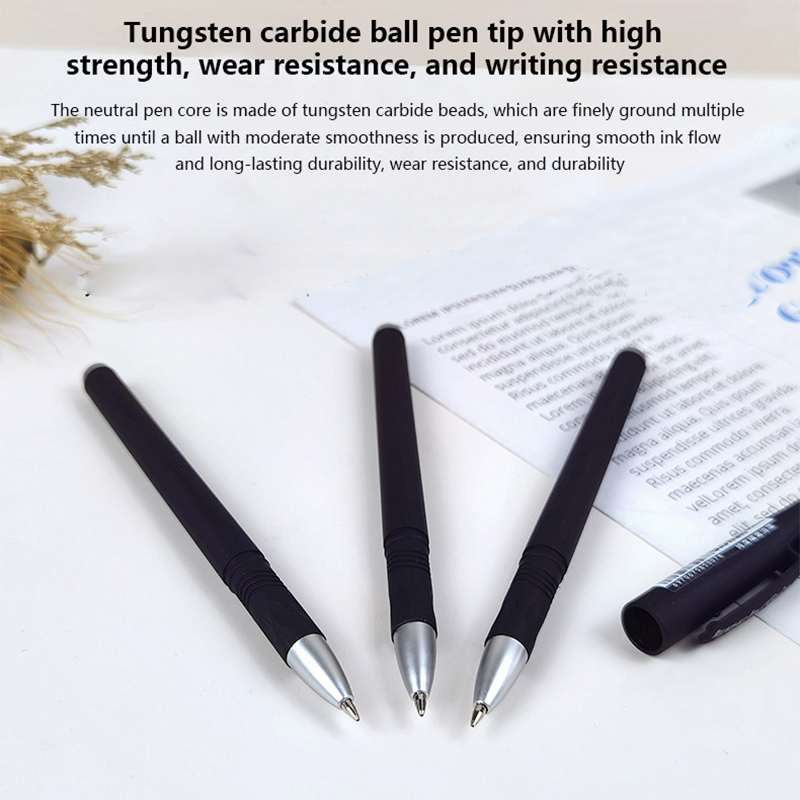 Durable Spray Glued Logo Gel Pens - Office Supplies and Exams Writing Instruments, Packaged in Sets of 12