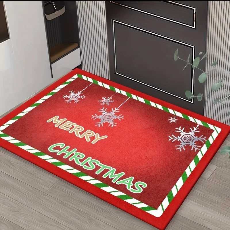 VIKAMA Christmas Carpet Welcome Mat Outdoor Carpet Thin Floor Mat Rug For Bedroom Living Room Carpet Doormat Home DecorationM251117