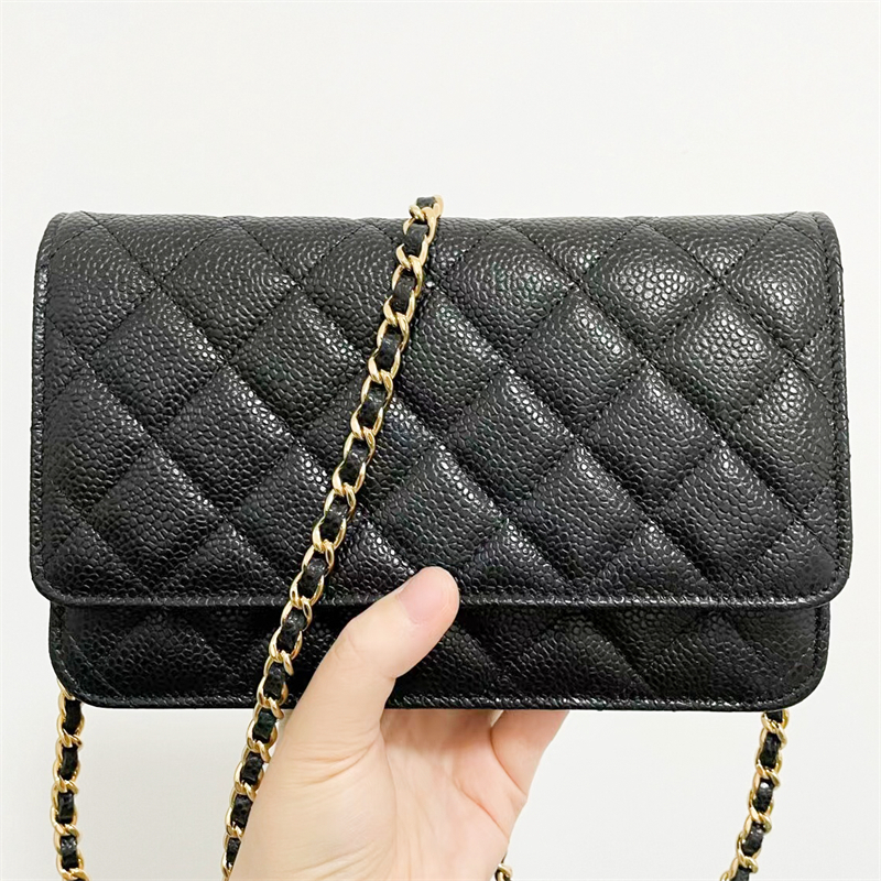 Classic flap Evening Shoulder Designer bag Womens Luxurys handbag caviar quilted leather woc envelope Bag mens satchel fashion tote Clutch Crossbody chain Bags