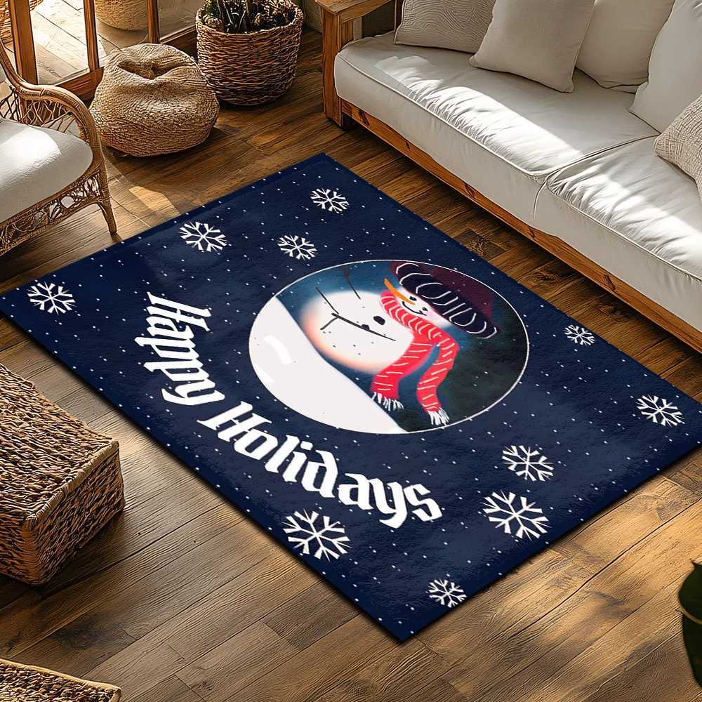 Festive Snowman Doormat Winter Welcome Mat Holiday Entrance Rug Christmas Decor Home Decor Cozy Floor Mat Indoor Outdoor Rug GifM251117