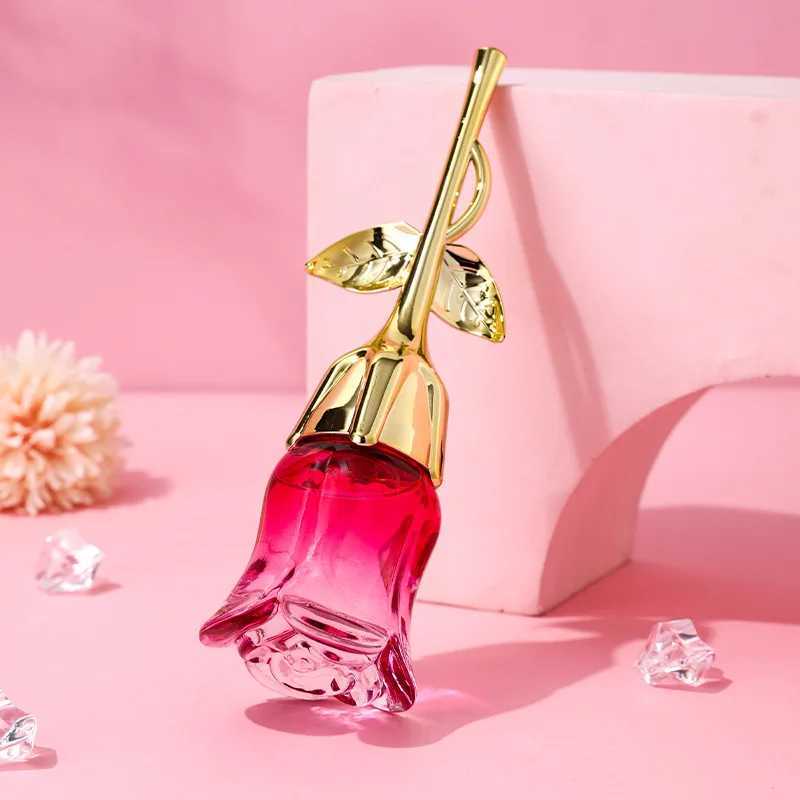 50ml Womens Rose-Shaped Perfume Bottle Long-Lasting Floral Eau De Parfum with Romantic Scents Elegant Gift Daily FragranceW251117