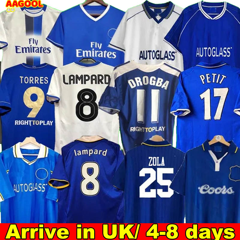 CFC Retro Soccer Jersey vintage Lampard Torres Drogba 11 12 13 Final 81 83 95 96 97 98 99 Football Shirt kit uniforms WISE 01 03 05 06 07 08 COLE ZOLA Vialli HUGHES GULLIT