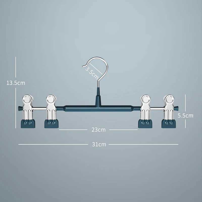 Pants Hangers with Clips Adjustable SkirtHangers for Women Non-Slip Trousers Hanger for Jeans Clothes Hangers for Pants C251117