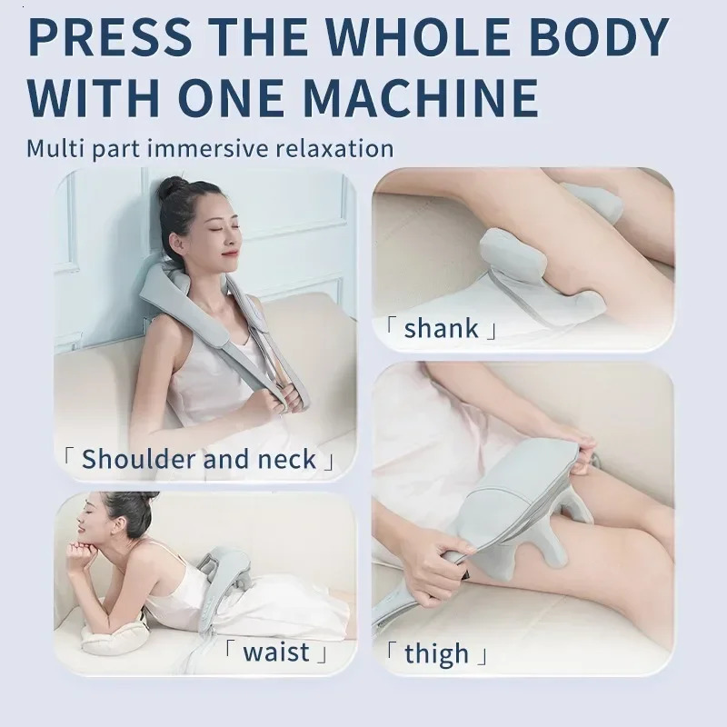 Dropship Product Multi functional Neck and Shoulder Massager Lifespan Fingerpress Electric Shoulder and Neck Massager Shoulder Protector 250414