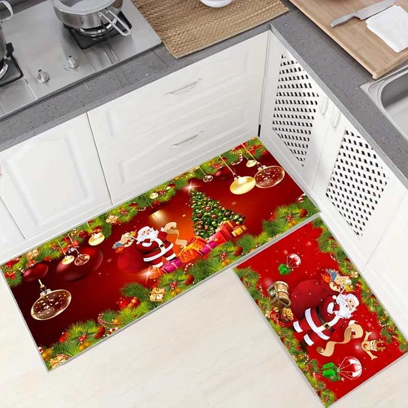 Christmas Nutcracker Entrance Doormat Home Decor Kitchen Hallway Balcony Rugs Bathroom Non-slip Mat Christmas DecorationsM251117