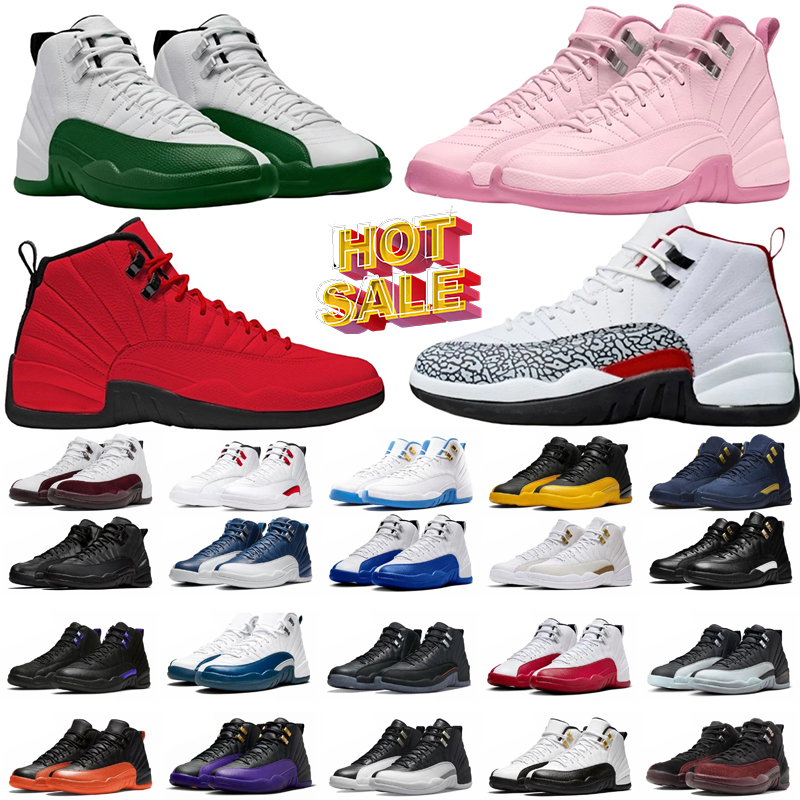 designer Basketball Shoes Houston Oilers 12s Cactus Jack Pure Money Raptors Cement Black Cat Bred outdoor sports sneaker sports chaussures schoenen 36-45