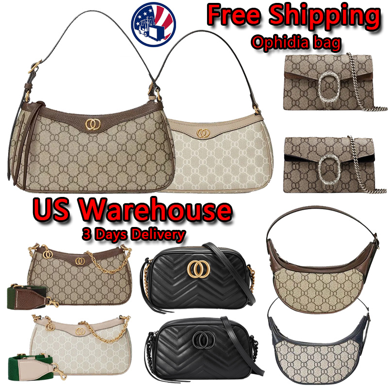 guccii bag designer bags luxury bags ophidia bags strawberry pendant handbags classic style single-shoulder bags extendable shoulder straps crossbody bags