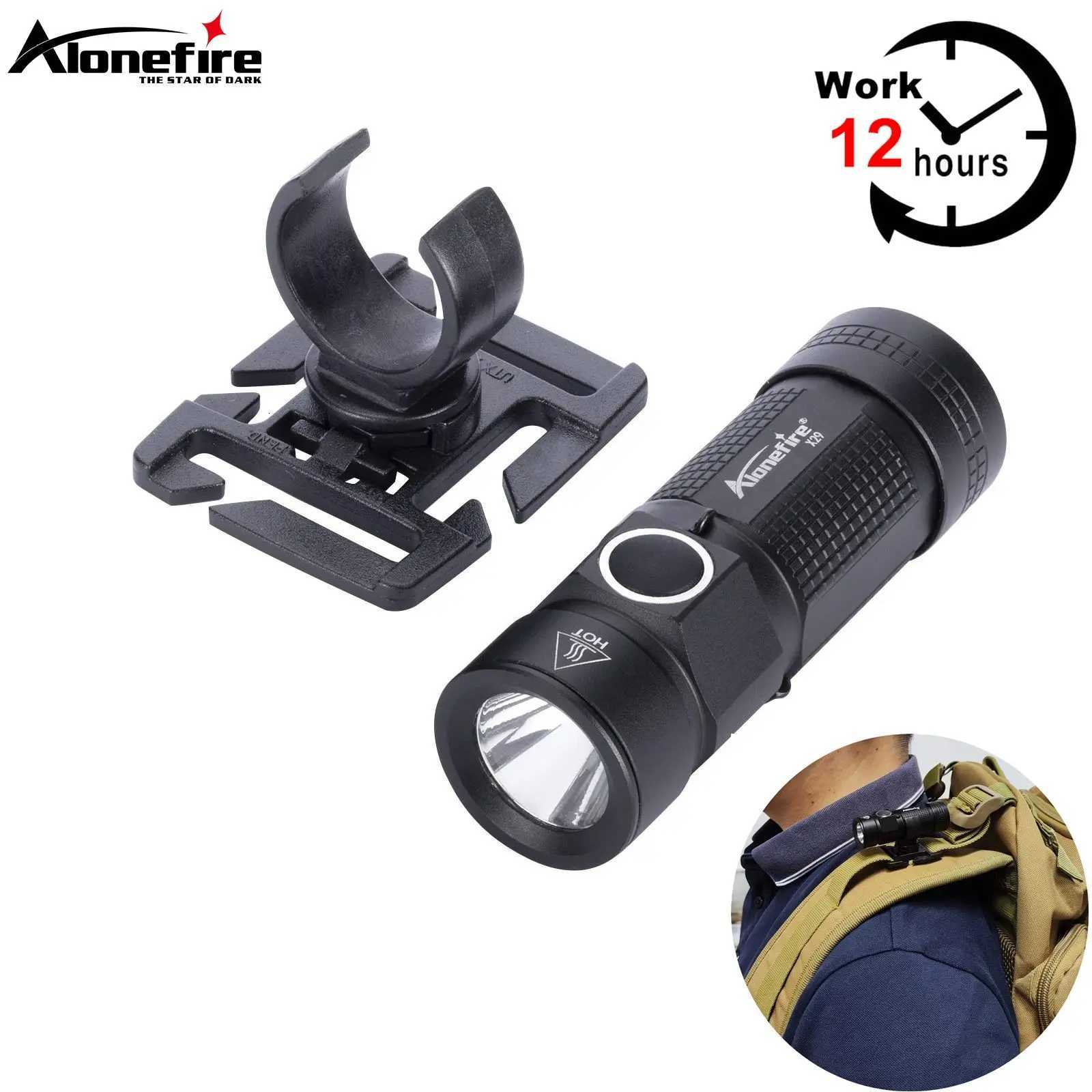 360 Swivel U Ring Clip XPG LED Portable Mini Flashlight 12 Hours Work Outdoor Backpack Hat Pocket Hiking Torch C123A Battery M251117