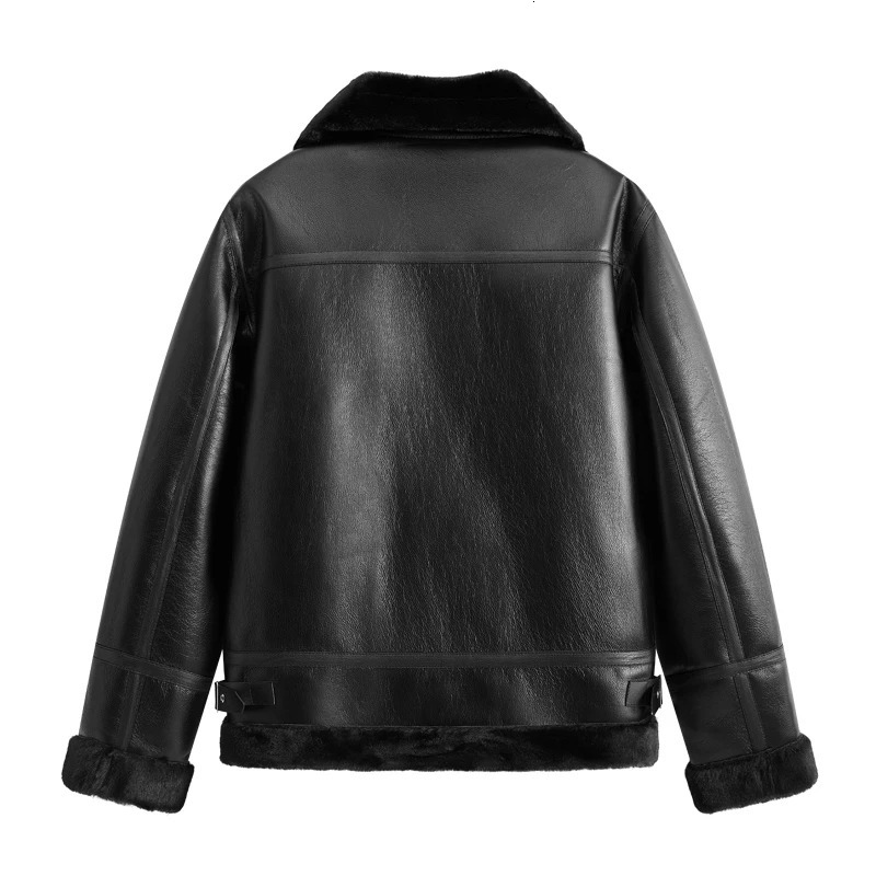 Male Retro Lambskin Leather Jacket American Trendy Fashion Cool and Handsome Motorcycle Workwear Jacket Mens Jacket 251114