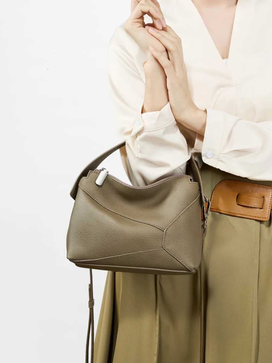 Handbags For Woman Female Crossbody Bags Soft Genuine Leather Bag Solid Color Designer Purses Women Shoulder Bag Small Hand BagW251117