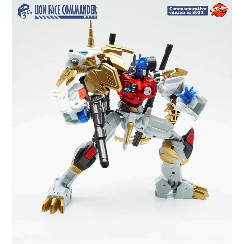 Transformation PANGU Toys PT-03 PT03 LION FACE COMMANDER Action Figure Deformation Lion Model With Nuclera Gun Cannon Toy Gifts C251117