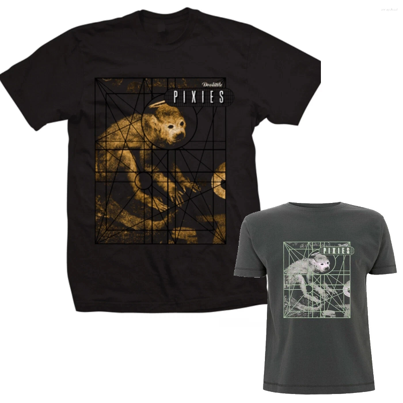 Men's T Shirts Pixies Doolittle T-shirt - Monkey Grid Size S-4XL High-end Luxury Is For Both Men And Women Top