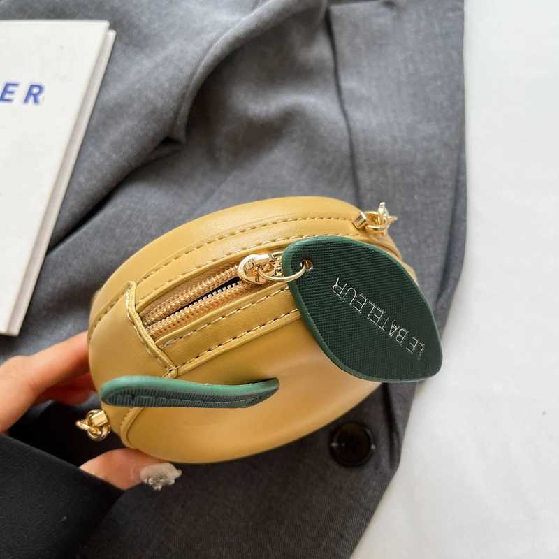 Fashion Apple Chain Womens Cross Bag PU Zipper Fashion Stitching High Quality Mini Wallet Bolsas De MujerW250417