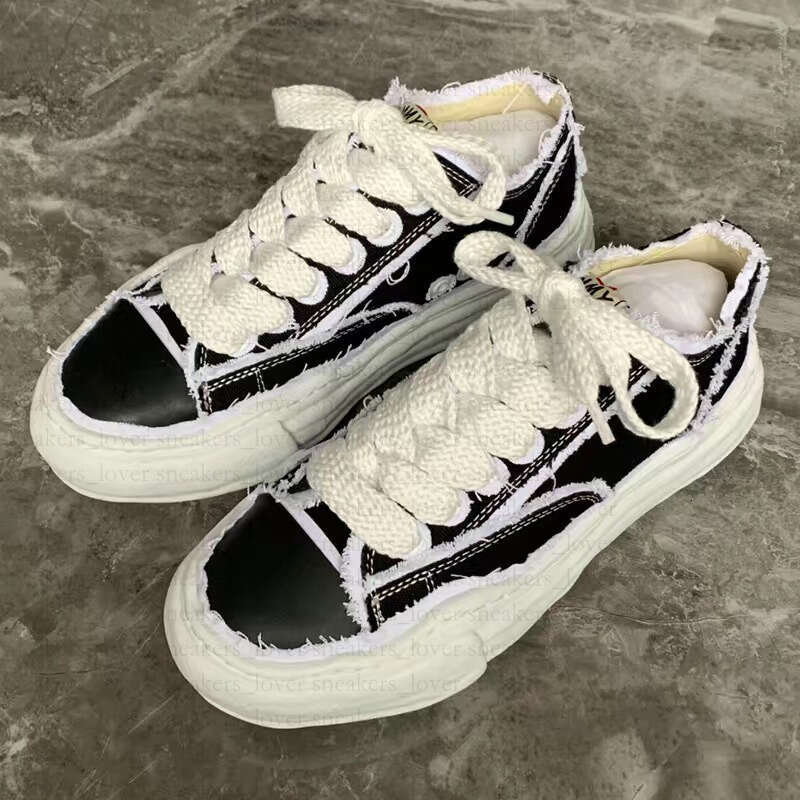 Designer shoes Mens Womens Dissolved Shoes thick soled Casual shoes Black and White OG Canvas Shoes Luxury Outdoors tennis espadrille Shoes Size 36-46