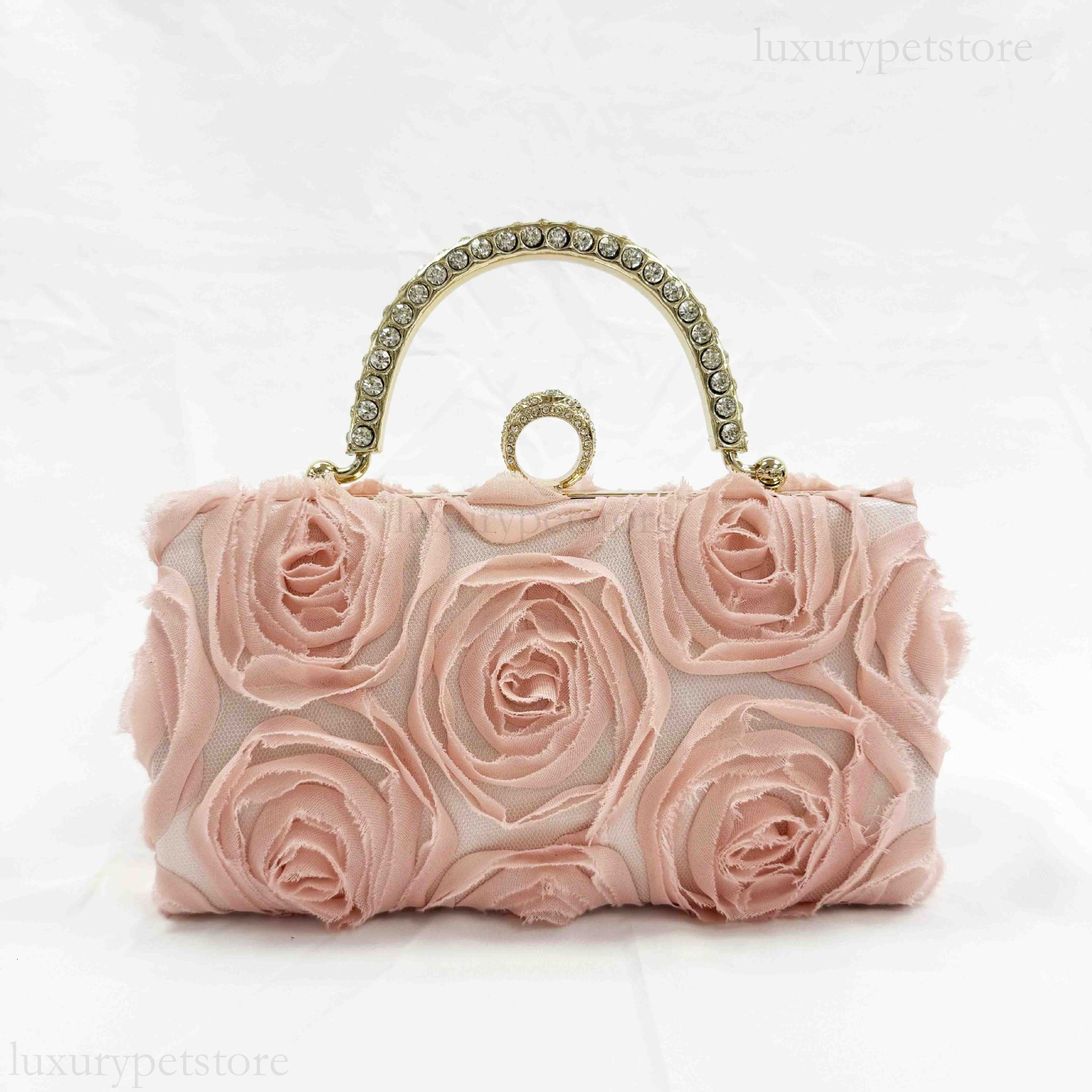 2025 New Designer Fresh And Sweet Flower Handbag Chinese Banquet Fashion Dress Single Shoulder Crossbody Bag